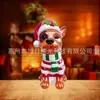 Ventas Directas de Fábrica de Adornos Navideños de Plástico Soplado para Cachorros, Decoraciones de Escritorio para el Hogar
