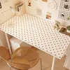 Alfombrilla de escritorio de cuero estilo Ins, color menta, crujiente y con puntos, adecuada para uso en oficina, impermeable e ideal para dormitorios estudiantiles o mesas de comedor.