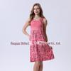 Vestido de Noite Feminino com Patchwork de Renda, Estampa Completa, Ombro Largo, Novo Modal Rayon Primavera/Verão 2026
