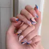 Uñas postizas europeas y americanas cortas, medianas y largas, tipo ataúd, ballet, parches de uñas, productos terminados en caja, se pueden diseñar con dibujos y muestras.