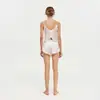 Conjunto de Camisola y Shorts 100% Seda para Mujer Verano Amazon Transfronterizo Lencería Espalda Descubierta Perezoso Sexy Conjunto de Pijama para Dama