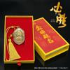 Colgante de Borla de Oro Puro con Diseño de Manjushri para Colgar en el Coche, un Símbolo de Éxito y Buena Fortuna, Recuerdo de la Montaña Wutai, Venta al por Mayor