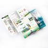 Folleto de instrucciones de plegado para publicidad de forma especial impresión página a color tarjeta de color folleto folleto póster lista DM