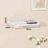 Soporte de almacenamiento para router, estante de pared sin taladro para wifi, decodificador y proyector