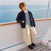 Estilo Retro Nórdico Algodão Puro Veludo Cotelê Roupas Infantis Calças Cenoura Outono Inverno Casual Fácil de Cuidar Caimento Relaxado Meninos Meninas Calças Longas