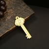 Colgante de llave de oro Ruyi del zodiaco de latón para hombre y mujer, llavero de coche, bolso, colgante, artesanía de cobre, colgante