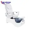 Sofá de Masaje de Pies, Salón de Uñas, Club de Baño de Pies, Respaldo de Cuero PU Engrosado, Silla de Spa para Pies Ajustable, Sofá de Pedicura, Exclusivamente para Suministro Transfronterizo