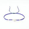 Pulsera de cuentas de arroz de vidrio simple pulsera de cuentas tejida a mano pulsera de perlas vintage naturales al por mayor para mujer