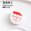Imán de Refrigerador Navideño de Dibujos Animados Lindo Papá Noel Imán Decorativo DIY Árbol de Navidad Estéreo 3D Pegatina Magnética
