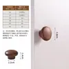 Manijas Minimalistas para Puertas de Gabinete Color Madera Natural, Manijas de Madera Maciza, Madera de Haya, Nogal Negro Manijas de Madera para Puertas de Gabinete de Cajones