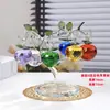Nuevo Árbol de Manzana de 6 Colgantes Adorno de Árbol de Manzana de Cristal Entrada del Hogar Sala de Estar Decoración Transparente Cristal Artificial