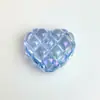Uv transparente colorido gofre amor agujero recto cuentas sueltas diy cadena para teléfono móvil accesorios para el cabello colgante de bolso accesorios de joyería material
