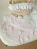 Pantalones de Algodón Suave Estilo Francés A280 con Estampado de Letras Simples, Color Sólido, Simples y Puros, Ropa Interior Femenina Fresca y Ligera