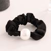 Goma para el pelo de niña con encaje de doble capa resistente, accesorio para el pelo de encaje fresco y delicado para niñas, coletero de princesa floral