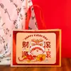 Bolsas de Tela No Tejida con Temática de Fortuna para Regalos de Año Nuevo, Bolsas de Regalo Engrosadas para Tabaco y Alcohol, Bolsas de Regalo de Año Nuevo al por Mayor en Stock