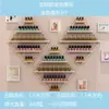 Expositor de Esmaltes Transfronteiriço Suporte de Parede para Exposição de Esmaltes em Gel Decoração de Parede para Salão de Unhas Display de Parede
