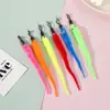 Juguete de Gusano Largo de Dibujos Animados con Cascabel para Gatos, Varita con Juguete Colgante, Cabezal de Repuesto, Juguete Creativo de Sonido para Gatos, Juguete Interactivo para Mascotas