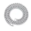 Pulsera Cubana Full Diamond Transfronteriza Marca de Moda para Hombre Hip-hop Costura Pulsera de Hombre de Alta Gama Joyería para Parejas de Hombres