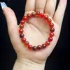 Pulsera de Cristal Blanco Natural de Alta Calidad, Sencilla de Círculo Único, Moderna y Versátil, Diseño Original, Joyería Exquisita, Hecha a Mano con Cuentas al por Mayor