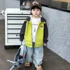 Chaqueta de Primavera para Niños 2026 Nuevo Estilo Moda Coreana Genial Top para Niño Pequeño Artículo de Moda Popular para Niños Este Año