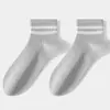 Calcetines Cortos Rayados Clásicos para Mujer, Calcetines Deportivos Absorbentes de Sudor de Media Pantorrilla para Primavera y Verano, Calcetines Cortos y de Media Pantorrilla Antibacterianos para Mujer, Calcetines Zhuji
