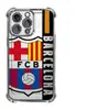 Capa Protetora Anti-Queda de Clube de Futebol para iPhone 18 Promax Capa de Celular Apple 13 Pm Moldura Galvanizada Capa Macia