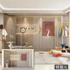 Papel tapiz de pared de fondo de estudio de ropa de mujer con parloteo magnético Net Red Anchor, tela de pared de alta gama, tela de pared magnética tridimensional 3D