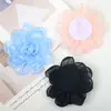 Flor de Gaze de Seda Brilhante Feita à Mão Miolo de Flor Borda Queimada Rosas Pequenas Flores DIY Acessórios de Cabelo Flor de Cabeça Sapatos e Chapéus Broche Acessórios de Joias