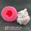 Molde de silicone de coruja 3D com desenho animado Choco Mu Si, molde de gesso para velas de aromaterapia e sabonete