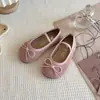Zapatos Casuales Versátiles Bajos Nuevos para Niños Primavera y Otoño con Decoración de Moño, Suela Suave, Antideslizantes, Zapatos Planos Diarios para Niñas