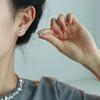 "Río Estelar Condensado" Pendiente de Doble Estrella Clip para Oreja Clip para Oreja Nicho Temperamento Alto Gama Simple Pendientes de Lujo Ligero sin Agujeros en las Orejas
