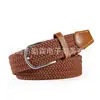 Popular cinturón universal para hombre y mujer, multicolor, transpirable, tejido elástico, lona, hebilla de pasador, elástico, cinturón casual coreano para pantalones