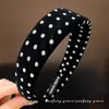 Faixa de cabeça colorida com bolinhas e aba larga para mulheres, tiara estilo dopamina, aumenta a altura do topo da cabeça, acessório de cabelo, acessório de cabelo personalizado estilo japonês e coreano