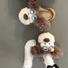 Pantuflas de Peluche de Perro Orejón para Niñas Invierno 2026, Estilo Lindo, Suela Gruesa, Antideslizantes, Uso en Casa, Pantuflas Peludas para Niñas Jóvenes