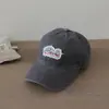 Boné de Baseball Retrô Americano Infantil com Patch de Letra, Chapéu de Proteção Solar para Bebês, Disponível em Várias Cores, Boné Infantil Unissex, Transfronteiriço