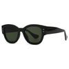 Gafas de sol estrechas y ovaladas con diseño de mármol, modernas y con encanto para tiro callejero, para mujer 9270