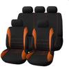 Funda Universal para Asiento de Coche de Cinco Plazas Estilo Cintura Ruso-Mexicano, Juego de 9 Piezas con Costuras, Amplio Stock de Fábrica Disponible