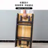 Carrito Plegable con Mesa, Puesto Móvil para Mercados Nocturnos, Carrito Portátil de Snacks para Uso en Exteriores