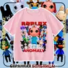 Nueva camiseta de manga corta para niños del juego de Roblox Animal Hospital, top moderno