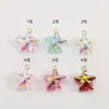 Nuevas y lindas estrellas de mar de colores, accesorios DIY hechos a mano para pulseras, pendientes, cadenas de teléfono y colgantes, con colgantes de cristal