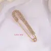 Aperto na cintura pin aperto na cintura artefato broche de pérola artificial strass fivela anti-exposição pino reto pino curvo pino atacado