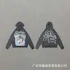 Marca Trendy Americana de Nicho Sudadera con Capucha y Chaqueta Cardigan Otoño e Invierno Sudadera con Capucha Versátil para Hombres y Mujeres