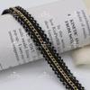 Xiuke acessórios DIY feitos à mão para acabamento de roupas de outono e inverno em estoque nova corrente de seda dourada e prateada fita de renda atacado