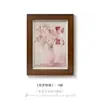 """Flores desabrocham tranquilamente" Pintura decorativa de sala de estar antiga francesa arte retrô pintura de parede de fundo para sofá de flores"""