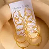 Pendientes de Aro Elegantes y de Moda, Grandes y Pequeños, Lujo Ligero, Simples y Versátiles, Set de 6 Pendientes de Aro para Mujer, Accesorios de Oreja Exagerados y Únicos