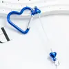 Chaveiro de Montanhismo DIY Decoração em Formato de Coração Acessórios Pequenos Feitos à Mão Embelezar Mochila Pingente Pequeno Fivela de Coração