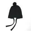 Nuevo Sombrero de Punto Cálido para Mujer Otoño e Invierno con Trenzas, Bola de Lana y Cachemira Pura para Protección de Orejas
