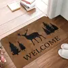 Alfombrillas de Piso Absorbentes y Resistentes a Manchas de Terciopelo de Cristal Americano Transfronterizas para Baño, Puerta de Inodoro, Antideslizantes, de Secado Rápido, Felpudos Escandinavos