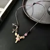 Collar de Elfo del Bosque Nuevo Hada Colorida Perla de Agua Dulce Natural Dulce Gama Alta Nicho Accesorios Personalizados