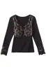 Outono/Inverno Novo Top Quente de Lã Seda Renda com Bojo Embutido Fashion Versátil Camada Interna Camada Externa Base de Sutiã